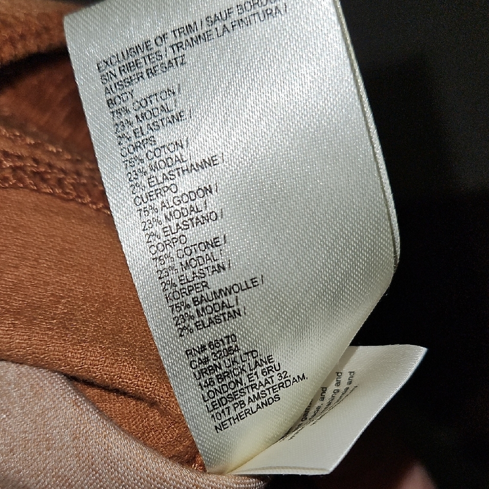 Pilcro Rust Corduroy Cuffed Pants - Picture 10 of 10